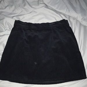 Black corduroy skirt